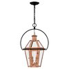 Quoizel Burdett 2-Light Aged Copper Outdoor Hanging Lantern BURD1916AC